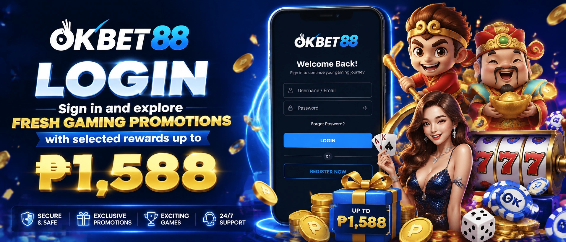 OKBET88 Philippines homepage visual 1