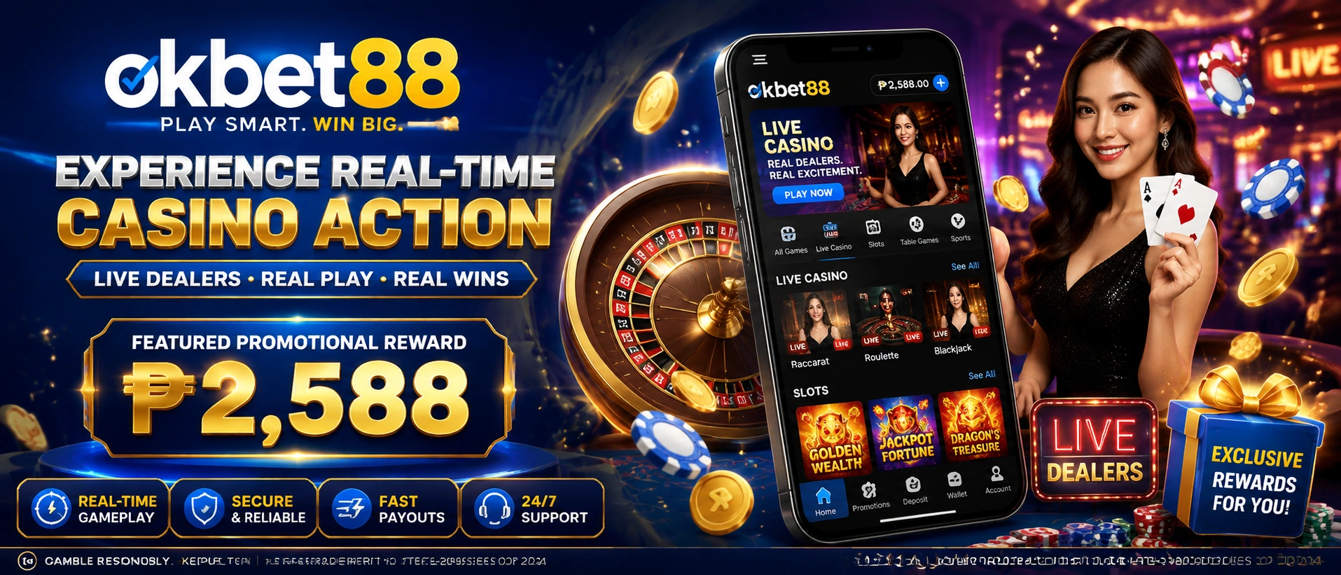 Mobile-oriented live casino layout preview
