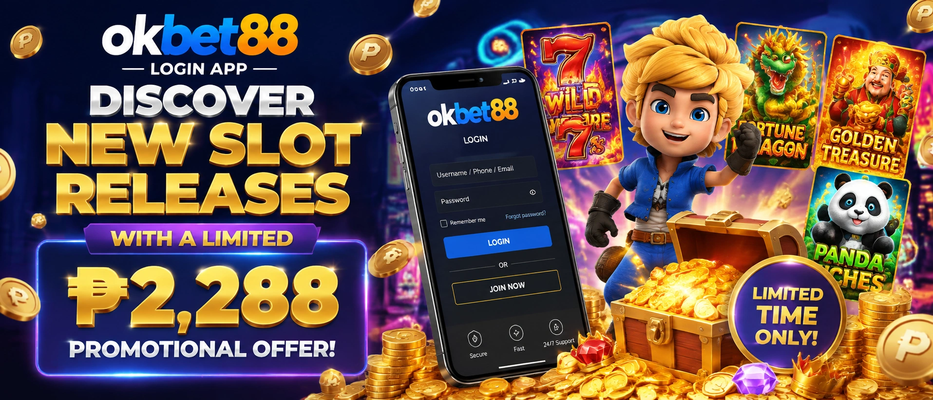Slot game showcase image with a bright promotional layout